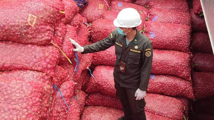 Dari Bima untuk Nusantara, Karantina  NTB Pastikan Kesehatan dan Keamanan distribusi Bawang Merah